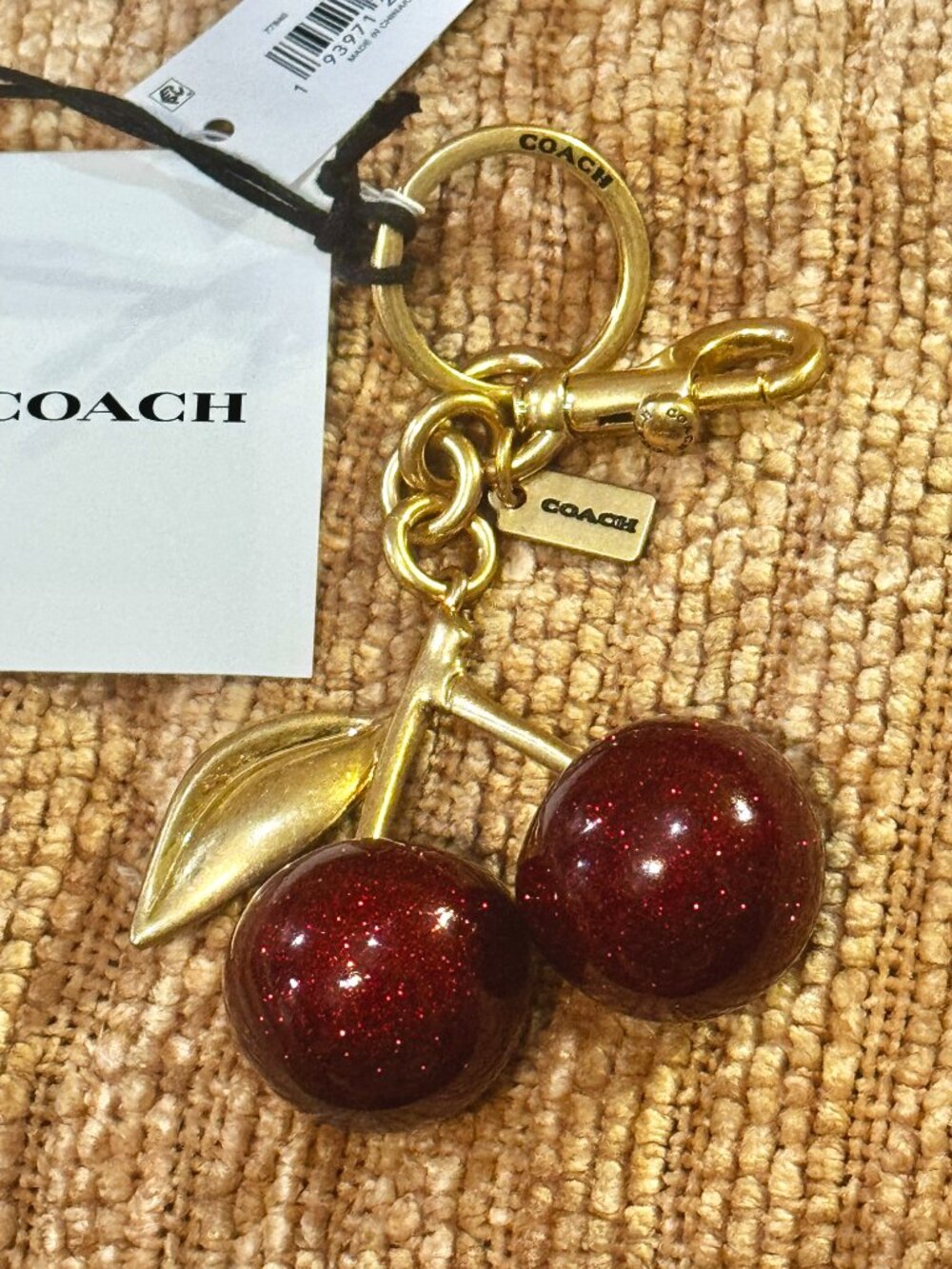 Coach Cherry Bag Charm